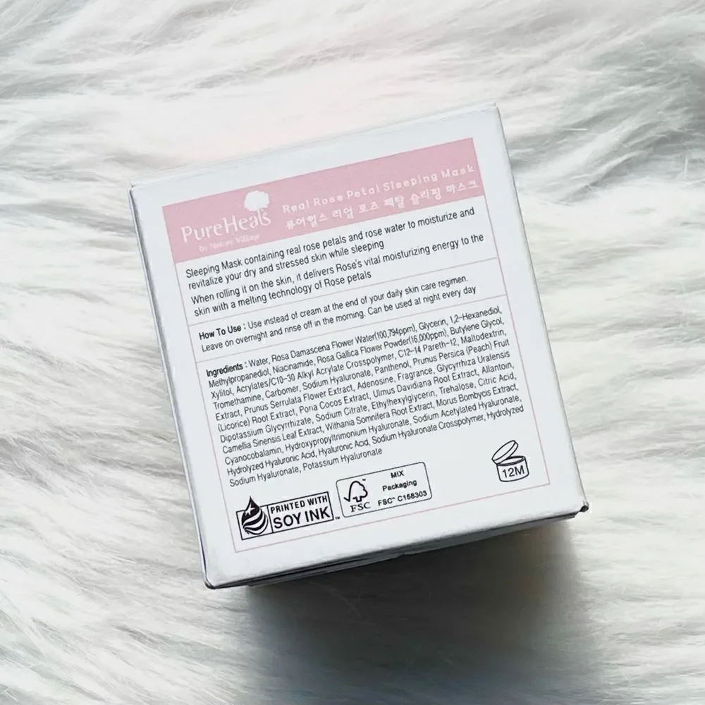 NIB Pure Heals Real Rose Sleeping Mask Nature‎